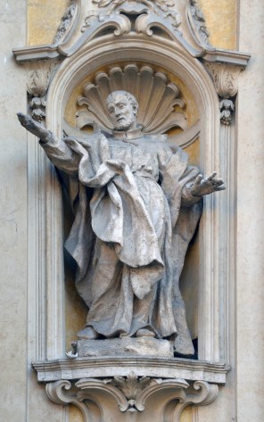 성 필립보 네리_photo by Livioandronico2013_on the facade of the church  of Santa Maria Maddalena in Rome_Italy.jpg